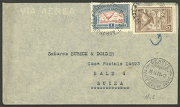 ARGENTINA: Airmail Cover Sent From Buenos Aires To Based (Switzerland) On 18/FE/1933, Franked With $1.15, With Geneve Ca - Cartas & Documentos