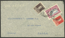 ARGENTINA: Airmail Cover Sent From Buenos Aires To Paris On 16/SE/1933, Franked With 2c And 5c. San Martín + $1.08 Airma - Cartas & Documentos