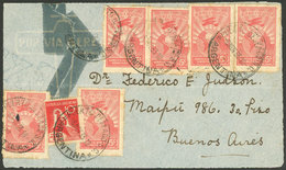 ARGENTINA: Front Of Airmail Cover Sent To Buenos Aires On 6/NO/1933, Franked With 40c., With Datestamp Of PUERTO DESEADO - Cartas & Documentos