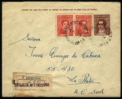 ARGENTINA: Stationery Envelope Mailed On 2/SE/1937 With Postmark Of "ROSARIO - AGENC. 1" To La Plata, VF Quality" - Cartas & Documentos