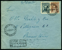 ARGENTINA: Registered Cover Sent From "ALBERTI" (Buenos Aires) To Buenos Aires City On 17/OC/1939, VF Quality" - Cartas & Documentos