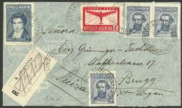 ARGENTINA: Registered Airmail Cover Sent From Buenos Aires To Brugg (Switzerland) On 17/OC/1941, Franked With 5c. Avella - Lettres & Documents