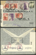 ARGENTINA: 30/JA/1943: Buenos Aires - Basel (Switzerland), Airmail Cover With Colorful Postage Of $7.82, With British An - Lettres & Documents