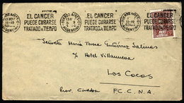 ARGENTINA: Cover Mailed On 13/NO/1944, With Slogan Cancel "Cancer Can Be Cured If Treated On Time", VF Quality" - Cartas & Documentos