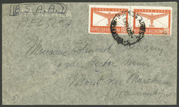 ARGENTINA: Airmail Cover Sent From Buenos Aires To Mont Sur Marchienne (Belgium) On 10/FE/1947, Franked With 2x 30c. Air - Cartas & Documentos