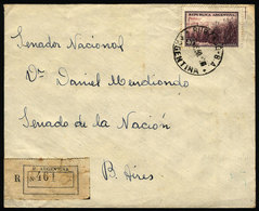 ARGENTINA: Cover Sent From "BURZACO" (Buenos Aires) To Buenos Aires City In JA/1950, VF Quality" - Cartas & Documentos