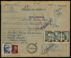 ARGENTINA: Postal Money Order Sent To Buenos Aires On 26/AP/1954 With Postmark Of "CAMPO ANDINO" (Santa Fe), VF Quality" - Lettres & Documents