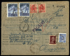 ARGENTINA: Postal Money Order Sent On 10/MAY/1954 With Postmark Of "EL PALENQUE" (Buenos Aires), VF Quality" - Lettres & Documents