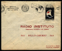 ARGENTINA: Cover Used In Buenos Aires On 5/OC/1959, With Slogan Cancel "International Letter Week" (topics: Letter, Mail - Covers & Documents