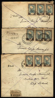 ARGENTINA: Lot Of 3 Covers Mailed In 1955 With Postmark Of FULTON (Buenos Aires) - Brieven En Documenten