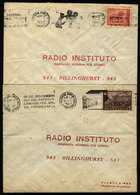 ARGENTINA: 2 Covers Psoted In 1959/60 With Slogan Cancels Topic Photography, Cinema, Films Etc., VF Quality - Storia Postale