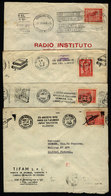 ARGENTINA: 4 Covers Mailed Between 1959/1962, With Slogan Cancels Topic Education, Culture, Books - Cartas & Documentos