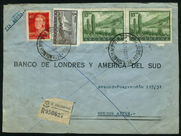 ARGENTINA: Express Airmail Cover Sent From Comodoro Rivadavia To Buenos Aires On 19/OC/1959, Franked With $23.40, With I - Cartas & Documentos