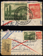 ARGENTINA: Espress Airmail Cover Sent From Río Grande (Tierra Del Fuego) To Buenos Aires On 25/AP/1960, Cancelled "DEPEN - Cartas & Documentos