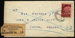 ARGENTINA: Express Cover Mailed On 22/JA/1966, With Postmark Of SALADILLO (San Luis), VF Quality. - Cartas & Documentos