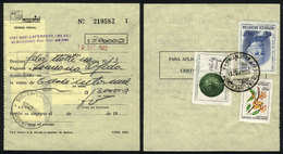 ARGENTINA: Postal Money Order For $300000 Sent On 10/SE/1982 From LAFERRERE With INFLA Postage For $17000, VF Quality - Cartas & Documentos