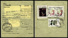 ARGENTINA: Postal Money Order Of 9/FE/1983 With Postmark Of "SUC. SARANDI" (Buenos Aires), With INFLA Postage Of $28,000 - Cartas & Documentos