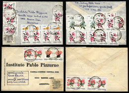 ARGENTINA: 2 Registered Covers Sent With Postmarks Of "COLONIA GARABI" (Corrientes) Sent To Buenos Aires On 12/AU/1988 A - Cartas & Documentos