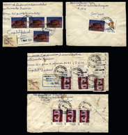 ARGENTINA: 2 Covers With Postmarks Of VILLA DEL SALVADOR (San Juan), Sent To Buenos Aires In JUL/1989 And MAR/1990, With - Storia Postale