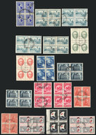 ARGENTINA: 17 Used Blocks Of 4, VF Quality - Other & Unclassified