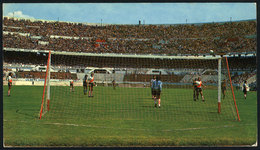 ARGENTINA: Old Unused PC, Illustrated With View Of Football Match Played At The RIVER PLATE STADIUM, Ed. Edicolor, VF Qu - Argentina