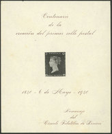 ARGENTINA: Centenary Of The First Postage Stamp, 1840-1940, Círculo Filatélico De Liniers, Without Gum, VF Quality - Viñetas De Franqueo (Frama)