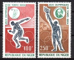 Col15 Niger 1964 JO Tokyo PA N° 47 & 48 Neuf X MH Cote : 9€ - Niger (1960-...)