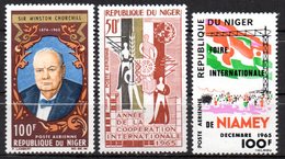 Col15 Niger 1965  PA N° 51 à 53 Neuf X MH Cote : 5.10€ - Niger (1960-...)