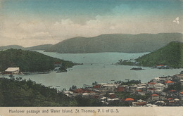 St Thomas  Hanlover Passage And Water Island  V.I.  Of U.S.  Edit Lightbourn Colored - Isole Vergini Americane