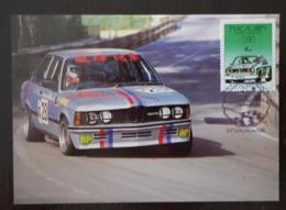 MACAU Automobiles, Voitures, Cars, Coches. BMW. 1 Valeur Sur Carte Maximum 1 Er Jour En 1988 - Coches