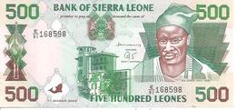 Siera Leone  P-23  500 Leones  2003  UNC - Sierra Leone