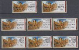 ISRAEL 2014 KLUSSENDORF ATM POPE FRANCIS IN THE HOLY LAND FULL SET OF 8 STAMPS - Viñetas De Franqueo (Frama)