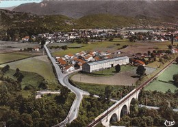 64  ARUDY. VUE AÉRIENNE. RARETÉ. LE PONT GERME ET LE VIADUC SUR LE GAVE - Arudy