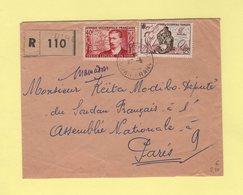 Soudan Francais - Dire - 22-5-1958 - Destination Assemblee Nationale France - Covers & Documents