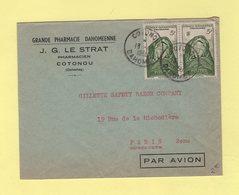 Dahomey - Cotonou - 13-4-1950 - Destination France - Cartas & Documentos