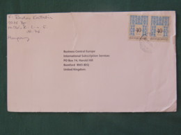 Hungary 1996 Cover To England - Nummers - Storia Postale