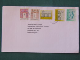 Hungary 1996 Cover To England - Castles - Cartas & Documentos