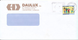 Luxembourg Cover Sent To Denmark 7-10-1996 Single Franked - Cartas & Documentos