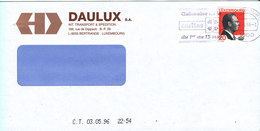 Luxembourg Cover Sent To Denmark 4-5-1996 Single Franked - Briefe U. Dokumente