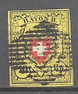 Suisse: Yvert N° 15°; Cote 150.00€ - 1843-1852 Federal & Cantonal Stamps