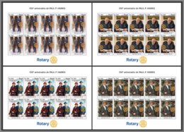 ANGOLA 2019 MNH Paul P. Harris Rotary Club M/S - OFFICIAL ISSUE - DH1927 - Rotary, Lions Club