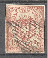 Suisse: Yvert N° 23°; Cote 150.00€ - 1843-1852 Federal & Cantonal Stamps