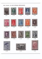 121 Greece 1930 V. 444 - V. 461 (Mi. 327 - 344) * - Altri & Non Classificati