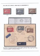 125 Greece 1933 V.A 5 - V.A 7 (Mi. 352 - 354) * + Envelope - Autres & Non Classés