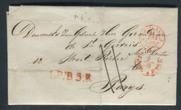 Pays Bas - Lettre ( Avec Texte ) Pour La France En 1849 - Prix Fixe - Réf JJ 166 - ...-1852 Precursores