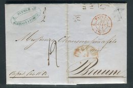 Pays Bas - Lettre ( Avec Texte ) De Utrecht Pour La France En 1854 - Prix Fixe - Réf JJ 176 - Lettres & Documents