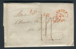 Pays Bas - Lettre ( Avec Texte ) De Gravenhage Pour La France En 1849 - Prix Fixe - Réf JJ 181 - ...-1852 Vorläufer