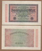 AC - GERMANY 20 000 MARK V - WK 1923 AUNC - UNCIRCULATED - 20000 Mark