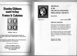 Journal Of The France Et Colonies Philatelic Society - Mai 1974 - Français Et Anglais - Philatélie Et Histoire Postale