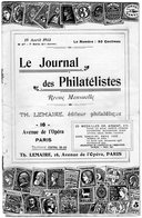 Le Journal Des Philatélistes - Avril 1913 - LEMAIRE - Cachet à Date Des Bureaux De Recette - Filatelia E Storia Postale